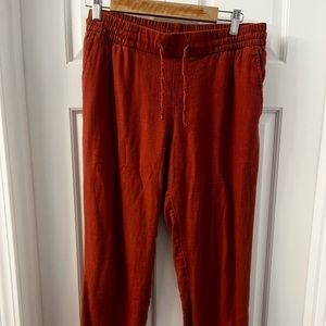 Old Navy Linen Blend Crop Pants Small